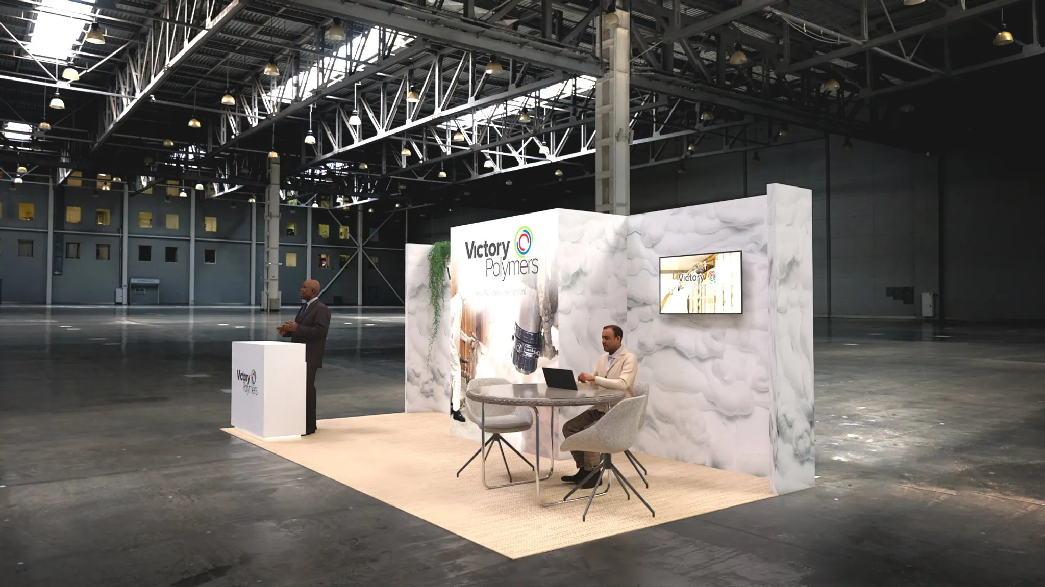 10x20 Inline booth design by Reaction Space